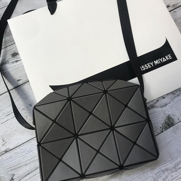BAO BAO ISSEY MIYAKE Gray Cuboid Crossbody Bag